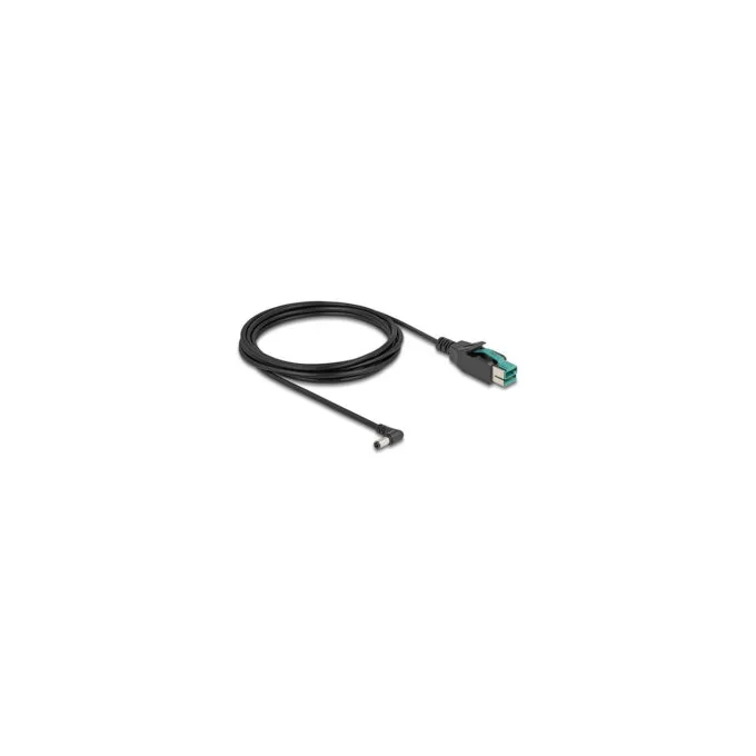 Delock PoweredUSB Kabel Stecker 12 V zu DC 5.5 x 2.5 mm Stecker gewinkelt 3 m — image 2