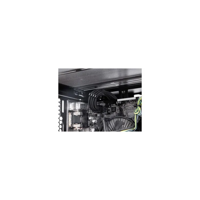 Delock PSU Verlängerungskabel Set 30 cm 6-teilig Sleeved mit Kabelkämmen (1 x 24 Pin ATX. 2 x 4 + 4 Pin EPS. 3 x 6 + ... — image 4
