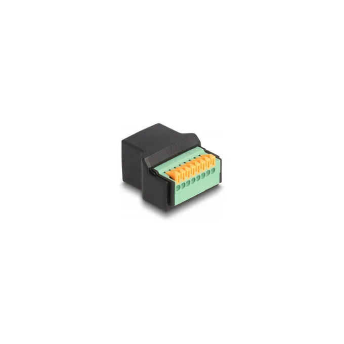 Delock RJ45 Buchse zu Terminalblock mit Drucktaster Adapter — image 2