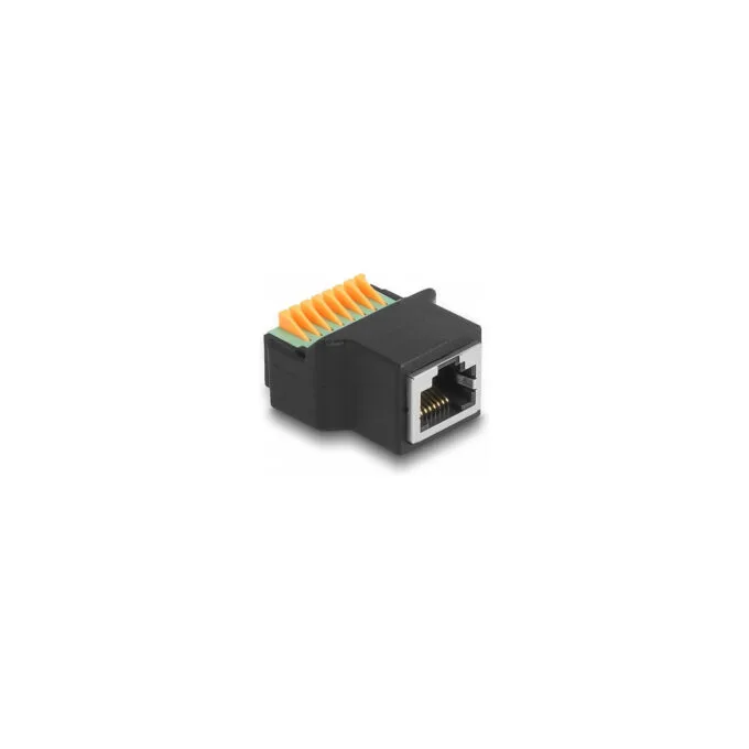 Delock RJ45 Buchse zu Terminalblock mit Drucktaster Adapter — image 1