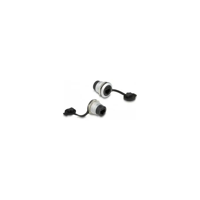 DeLock RJ45 Cat.6 Einbaubuchse mit Staubschutzkappe — image 1