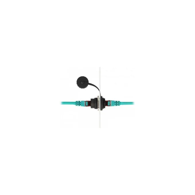 DeLock RJ45 Cat.6A Einbaubuchse mit Staubschutzkappe — image 2