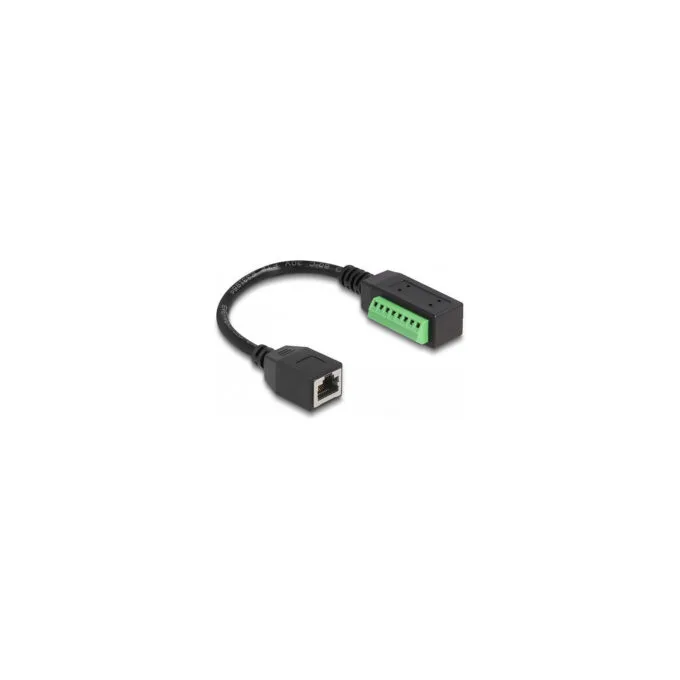 Delock RJ45 Kabel Cat.5e Buchse zu Terminalblock Adapter 21.5 cm — image 2