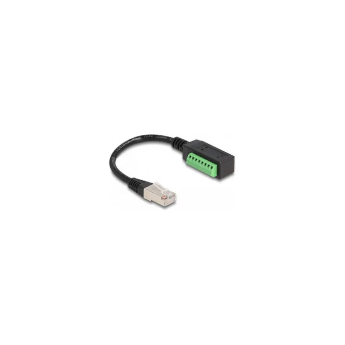 Delock RJ45 Kabel Cat.5e Stecker zu Terminalblock Adapter 21.5 cm — image 1