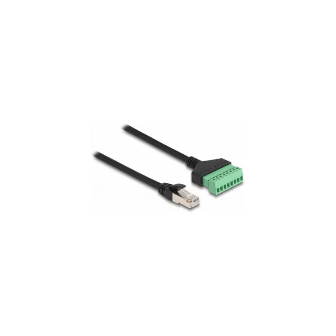 Delock RJ45 Kabel Cat.6 Stecker zu Terminalblock Adapter 30 cm 2-teilig — image 1
