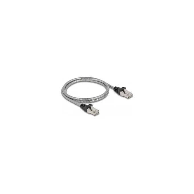 Delock RJ45 Kabel Cat.6A U FTP mit Metallmantel 1 m — image 1