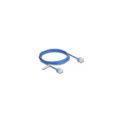 Delock RJ45 Netzwerkkabel Cat.6 UTP Ultra Slim 2 m blau mit kurzen Steckern