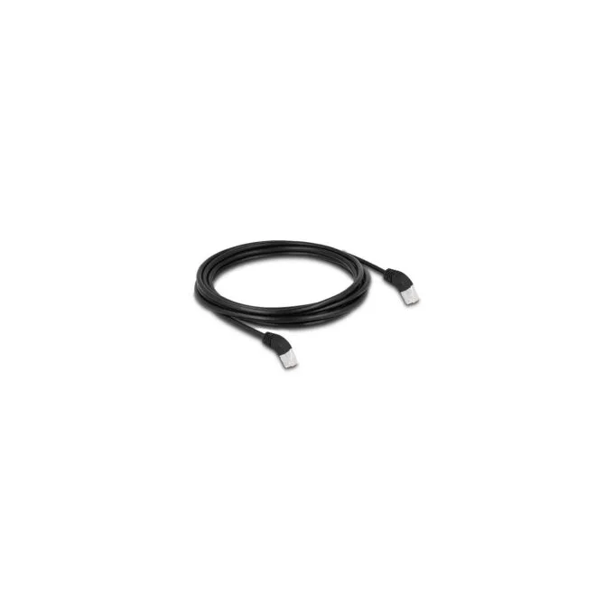 Delock RJ45 Netzwerkkabel Cat.6A S FTP 45° nach oben gewinkelt 5 m schwarz — image 2