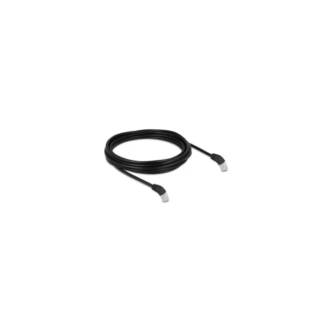 Delock RJ45 Netzwerkkabel Cat.6A S FTP 45° nach unten gewinkelt 5 m schwarz — image 2