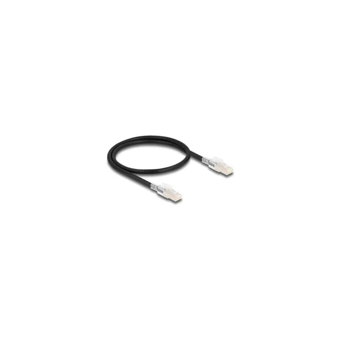 Delock RJ45 Netzwerkkabel Cat.6A S FTP mit Secure Clips Set 0.5 m schwarz — image 2