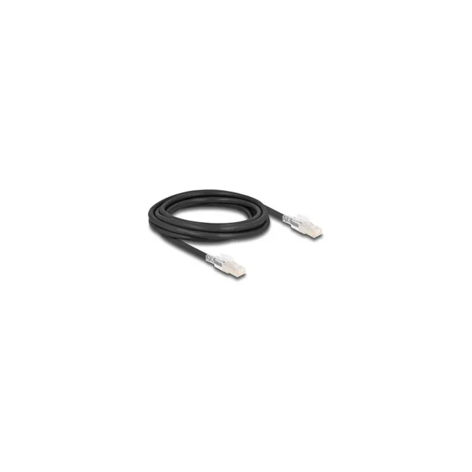 Delock RJ45 Netzwerkkabel Cat.6A S FTP mit Secure Clips Set 3 m schwarz — image 2