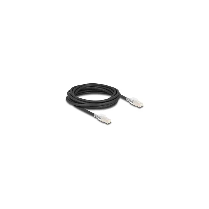 Delock RJ45 Netzwerkkabel Cat.6A S FTP mit Secure Clips Set 5 m schwarz — image 2