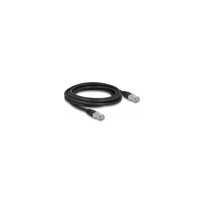 Delock RJ45 Netzwerkkabel Cat.6A S FTP PE Outdoor 3 m schwarz — image 1