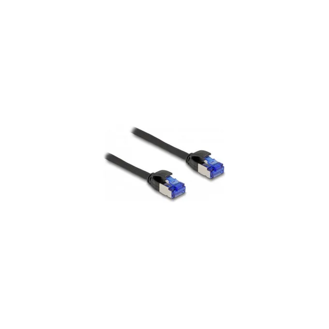 Delock RJ45 Netzwerkkabel Cat.6A S FTP Slim 0.5 m schwarz — image 2