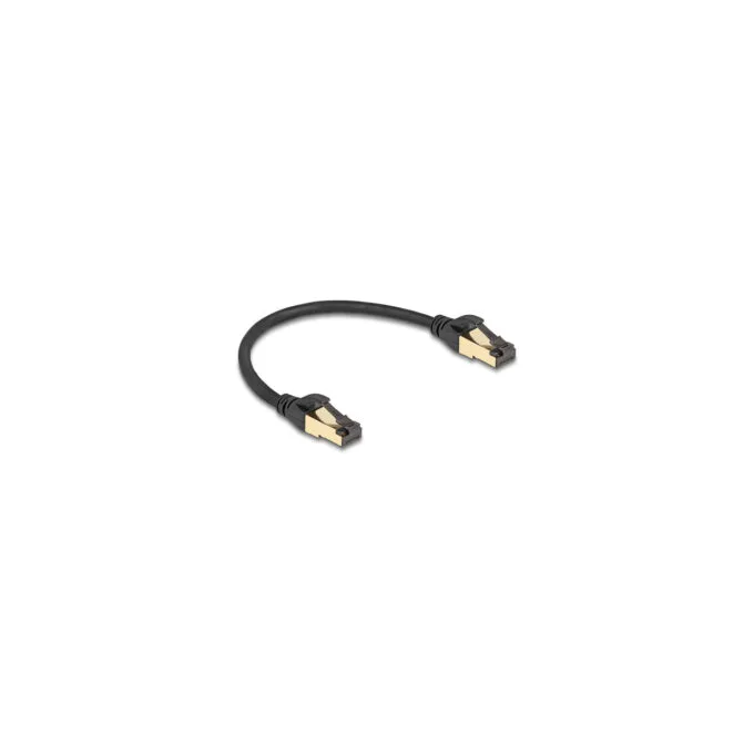 Delock RJ45 Netzwerkkabel Cat.6A Stecker zu Stecker S FTP schwarz 30 cm mit Cat.7 Rohkabel Industrie und Outdoor taug... — image 2