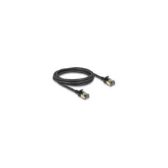 Delock RJ45 Netzwerkkabel Cat.8.1 F FTP Slim Pro 2 m schwarz