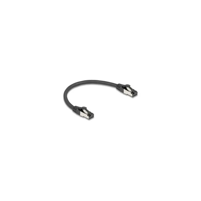 Delock RJ45 Netzwerkkabel Cat.8.1 S FTP 0.25 m bis 40 Gbps schwarz — image 2
