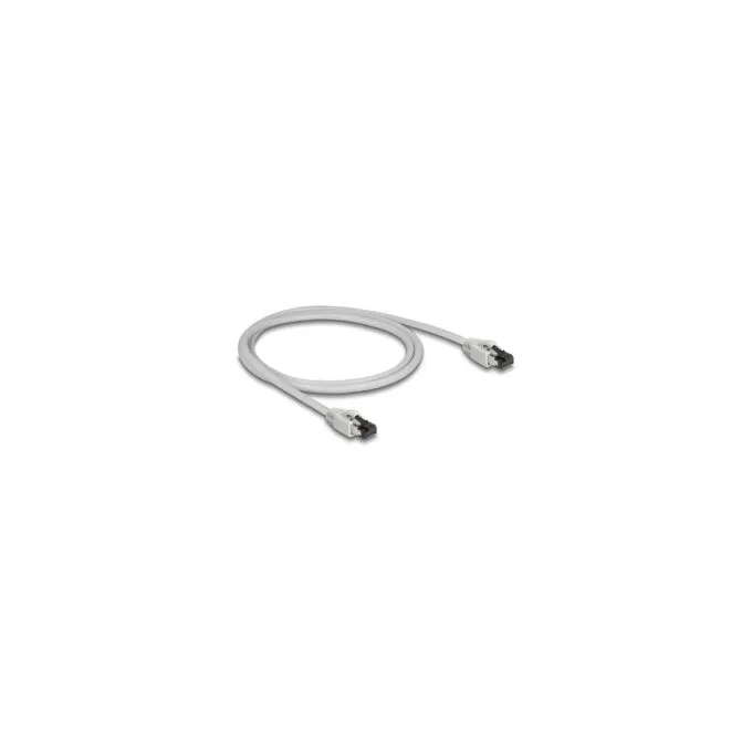 Delock RJ45 Netzwerkkabel Cat.8.1 S FTP 1 m bis 40 Gbps grau — image 2