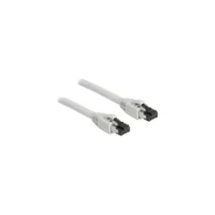 Delock RJ45 Netzwerkkabel Cat.8.1 S FTP 5 m bis 40 Gbps grau