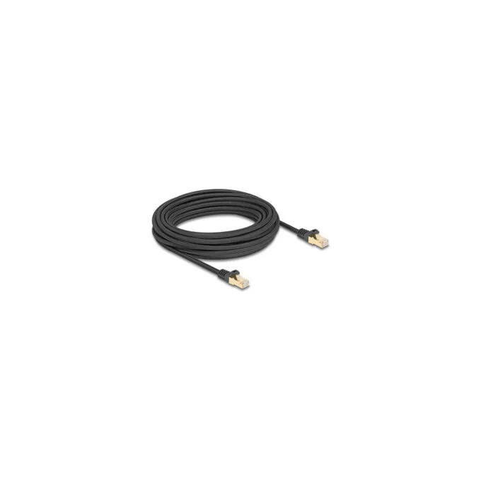 Delock RJ45 Netzwerkkabel mit Geflechtmantel Cat.6A S FTP Stecker zu Stecker 10 m schwarz — image 2