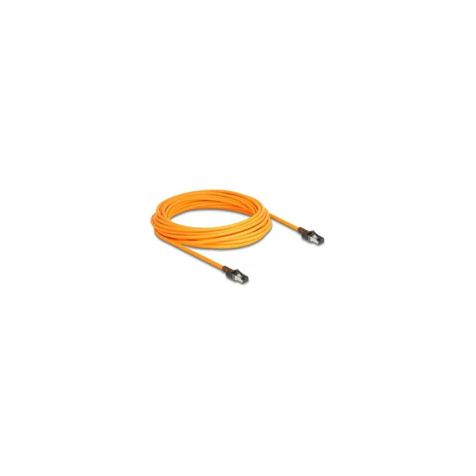 Delock RJ45 Netzwerkkabel mit USB Type-CTM Portfinder Funktion Self Tracing Cat.6A S FTP 10 m orange — image 1