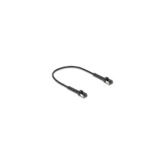 Delock RJ45 Slim Netzwerkkabel Cat.8.1 U FTP winkelbar bis 40 Gbps schwarz 0.25 m