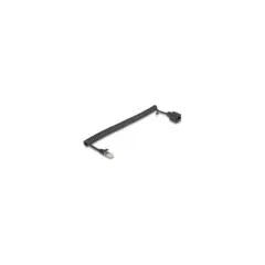 Delock RJ45 Spiralkabel Stecker zu Buchse Cat.5e UTP 0.5 m bis 1 m schwarz
