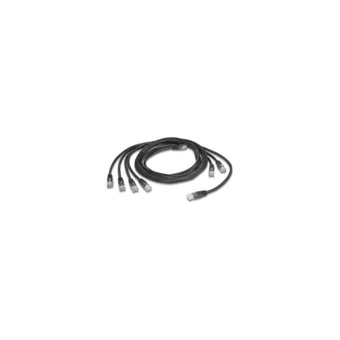 Delock RJ45 Trunk-Kabel 4 x Stecker zu 4 x Stecker Cat.5e UTP schwarz — image 1