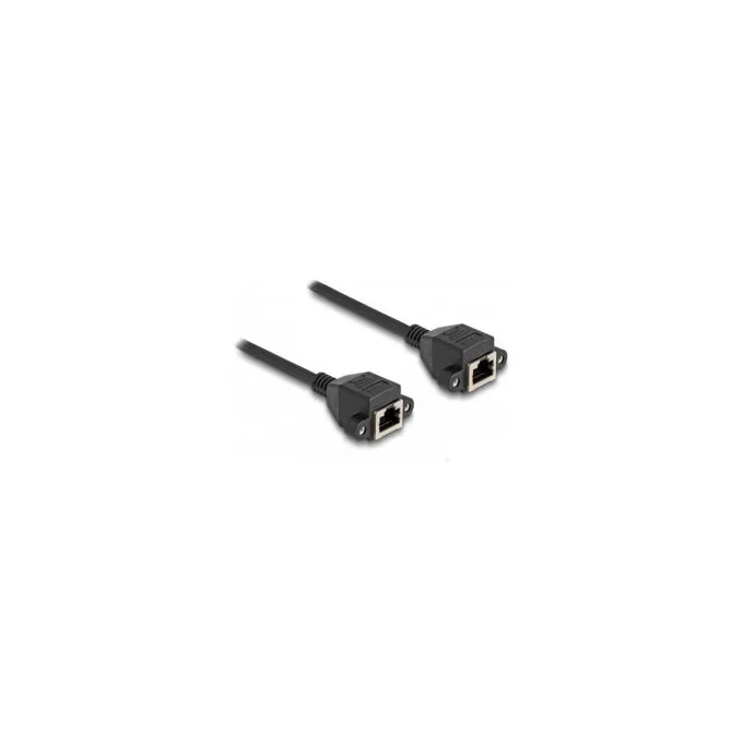 Delock RJ50 Verlängerungskabel Buchse zu Buchse S FTP 3 m schwarz — image 1