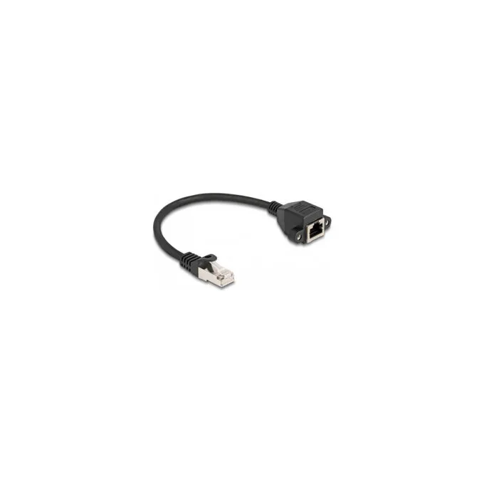 Delock RJ50 Verlängerungskabel Stecker zu Buchse S FTP 0.25 m schwarz — image 2