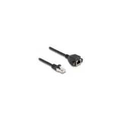 Delock RJ50 Verlängerungskabel Stecker zu Buchse S FTP 5 m schwarz