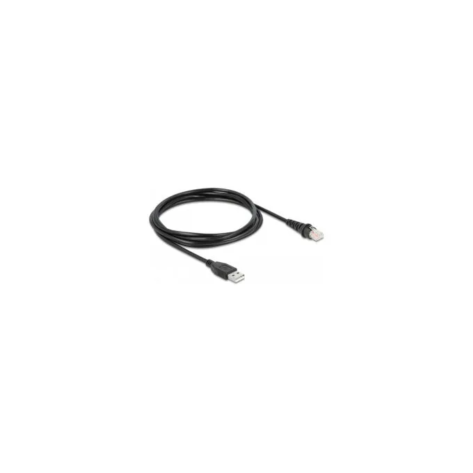 Delock RJ50 zu USB 2.0 Typ-A Barcodescanner Kabel 1.5 m — image 2