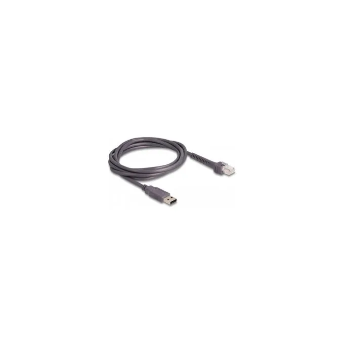 Delock RJ50 zu USB 2.0 Typ-A Barcodescanner Kabel 2 m — image 2