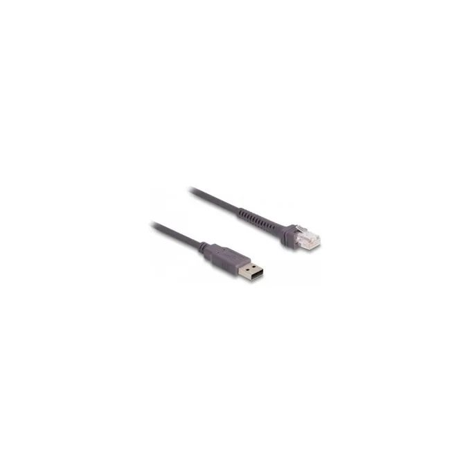 Delock RJ50 zu USB 2.0 Typ-A Barcodescanner Kabel 2 m — image 1