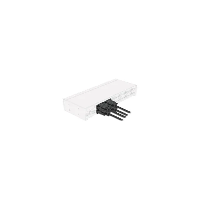 Delock RS-232 Kabel Seriell D-Sub9 Buchse zu Buchse mit schmalem Steckergehäuse 1 m — image 2