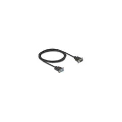 Delock RS-232 Kabel Seriell D-Sub9 Stecker zu Buchse mit schmalem Steckergehäuse 2 m