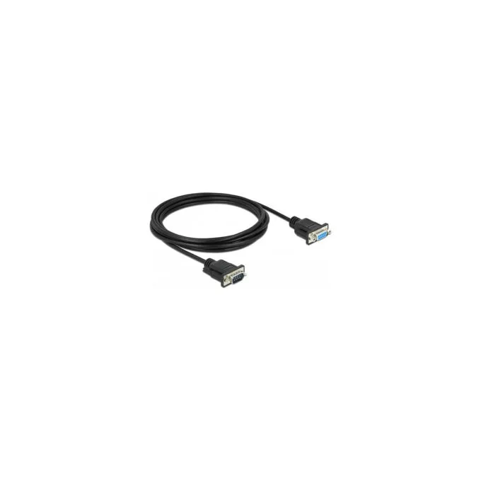 Delock RS-232 Kabel Seriell D-Sub9 Stecker zu Buchse mit schmalem Steckergehäuse 3 m — image 2