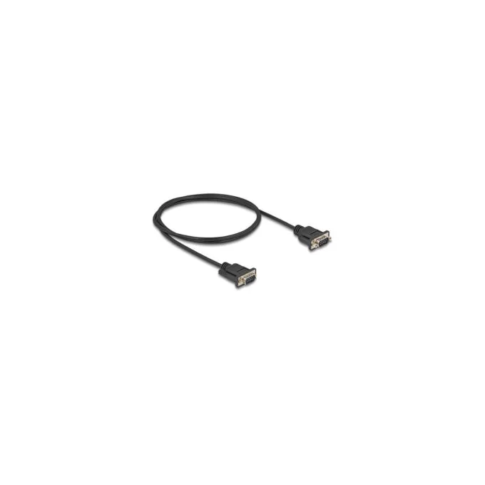 Delock RS-232 Kabel Seriell D-Sub9 Stecker zu Stecker mit schmalem Steckergehäuse 1 m — image 1