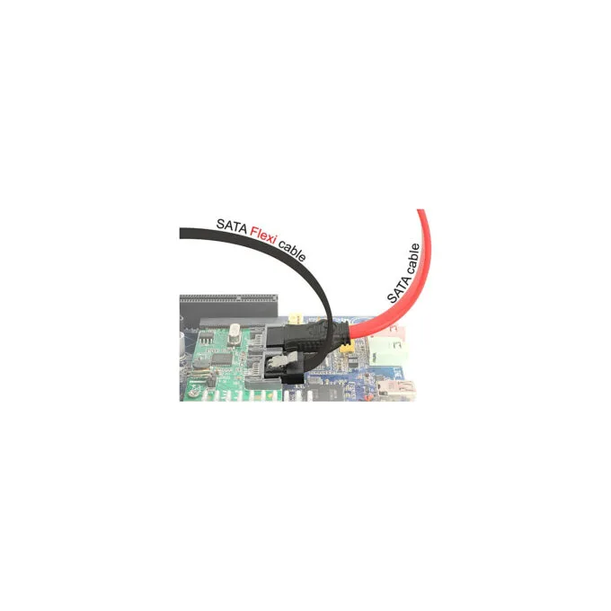 Delock SATA 6 Gb s Kabel 10 cm schwarz FLEXI — image 3