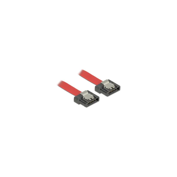 Delock SATA 6 Gb s Kabel 100 cm rot FLEXI — image 1