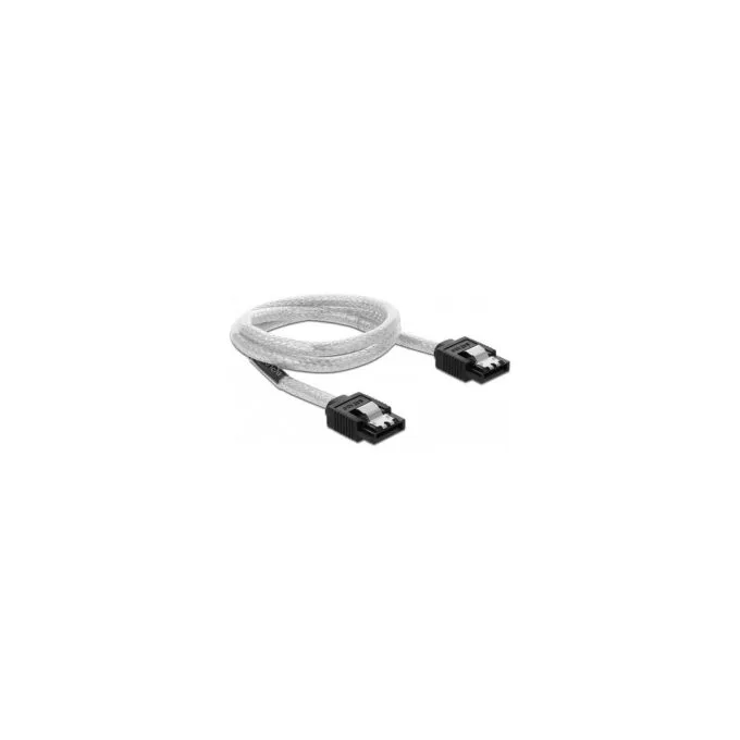 Delock SATA 6 Gb s Kabel 50 cm transparent — image 1
