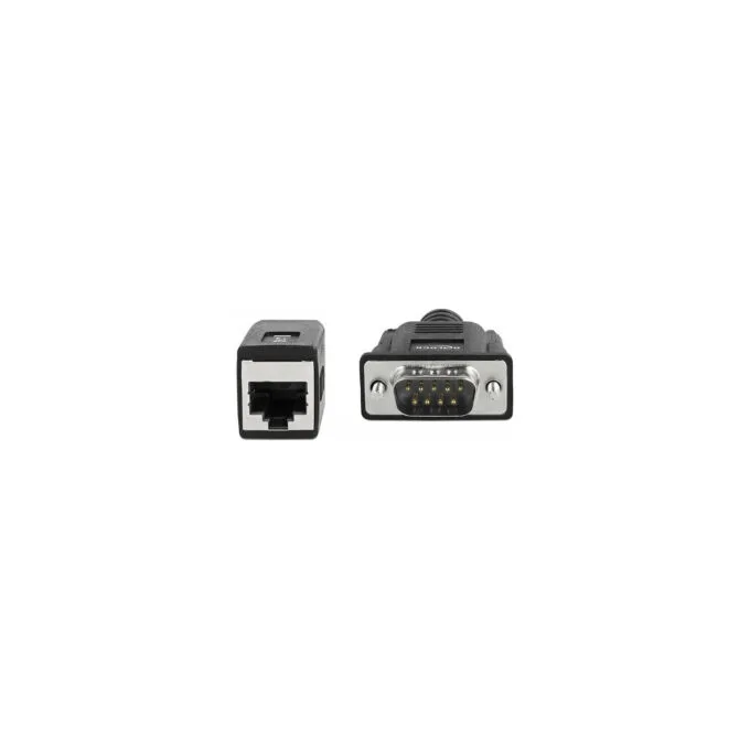 Delock Seriell RS-232 422 485 Adapter DB9 Stecker zu RJ45 Buchse — image 1