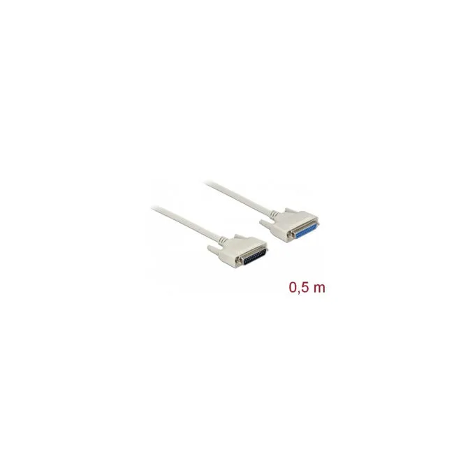Delock Serielles Kabel D-Sub 25 Stecker zu Buchse 0.5 m — image 1