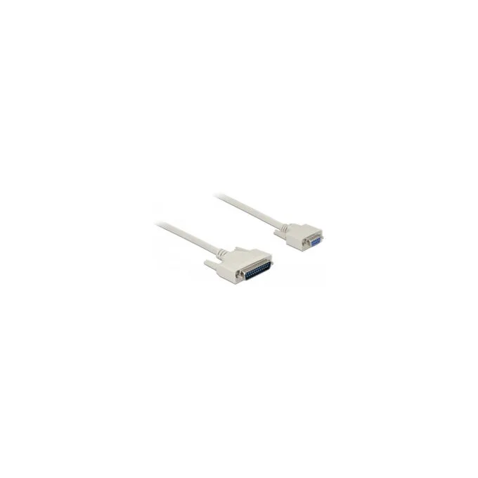 Delock Serielles Kabel D-Sub 25 Stecker zu D-Sub 9 Buchse 1 m — image 1