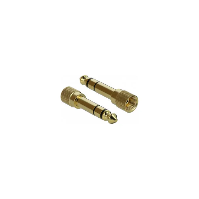 Delock Spiralkabel Verlängerung 3.5 mm 3 Pin Klinkenstecker zu Klinkenbuchse mit 6.35 mm Schraubadapter 2 m — image 3