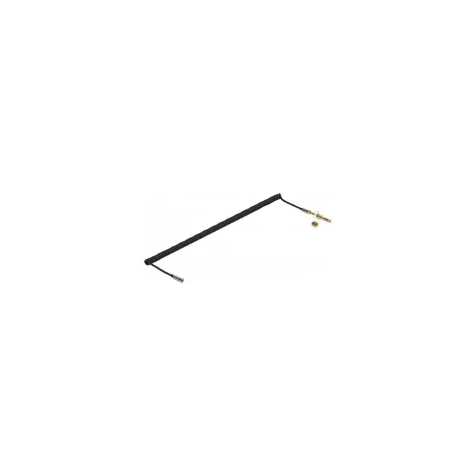 Delock Spiralkabel Verlängerung 3.5 mm 3 Pin Klinkenstecker zu Klinkenbuchse mit 6.35 mm Schraubadapter 5 m — image 1