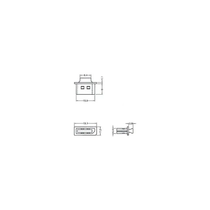 DELOCK Staubschutz fur Displayport Buchse mit Griff 10 Stuck schwarz — image 2