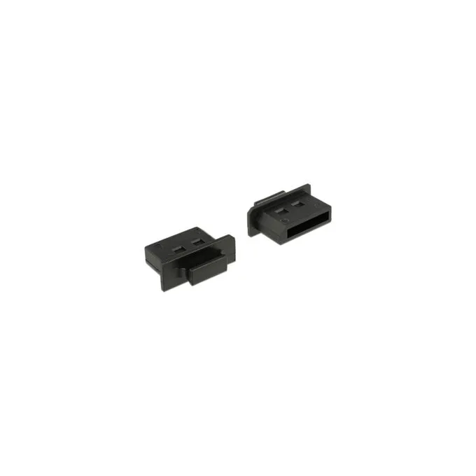 DELOCK Staubschutz fur Displayport Buchse mit Griff 10 Stuck schwarz — image 1