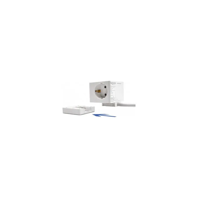 Delock Steckdosenwürfel mit Verlängerungskabel 3-fach mit Kindersicherung und USB Ladegerät. 1.5 m Kabel. weiß — image 5