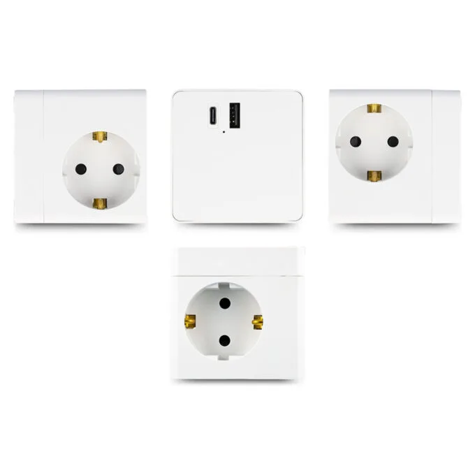 Delock Steckdosenwürfel mit Verlängerungskabel 3-fach mit Kindersicherung und USB PD 3.0 Ladegerät 20 W. 1.5 m Kabel.... — image 2